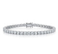 Diamond Tennis Bracelet in 18K White Gold - Front View by Kelly Christie