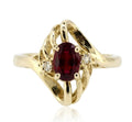 Ruby and Diamond Ring in 14K Yellow Gold - Front View by Kelly Christie