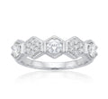 Diamond Ring in 14K White Gold - Front View by Kelly Christie