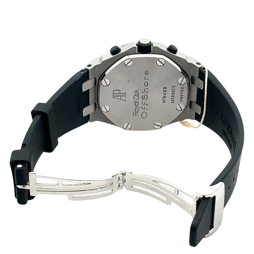 Audemars Piguet Royal Oak Offshore Chronograph 26020ST Steel White Dial - Case Back View by Audemars Piguet