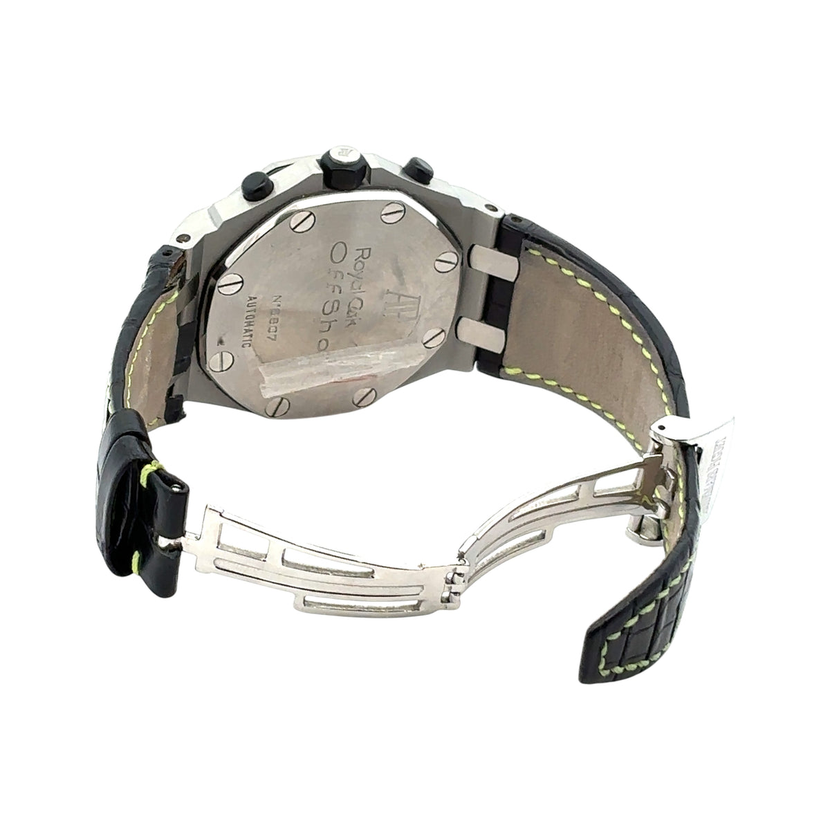 Audemars Piguet Royal Oak Offshore 26170ST Steel Black & Green Dial - Side View by Audemars Piguet
