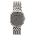 Audemars Piguet Vintage 14653BC White Gold Silver Diamond Dial - Front View by Audemars Piguet