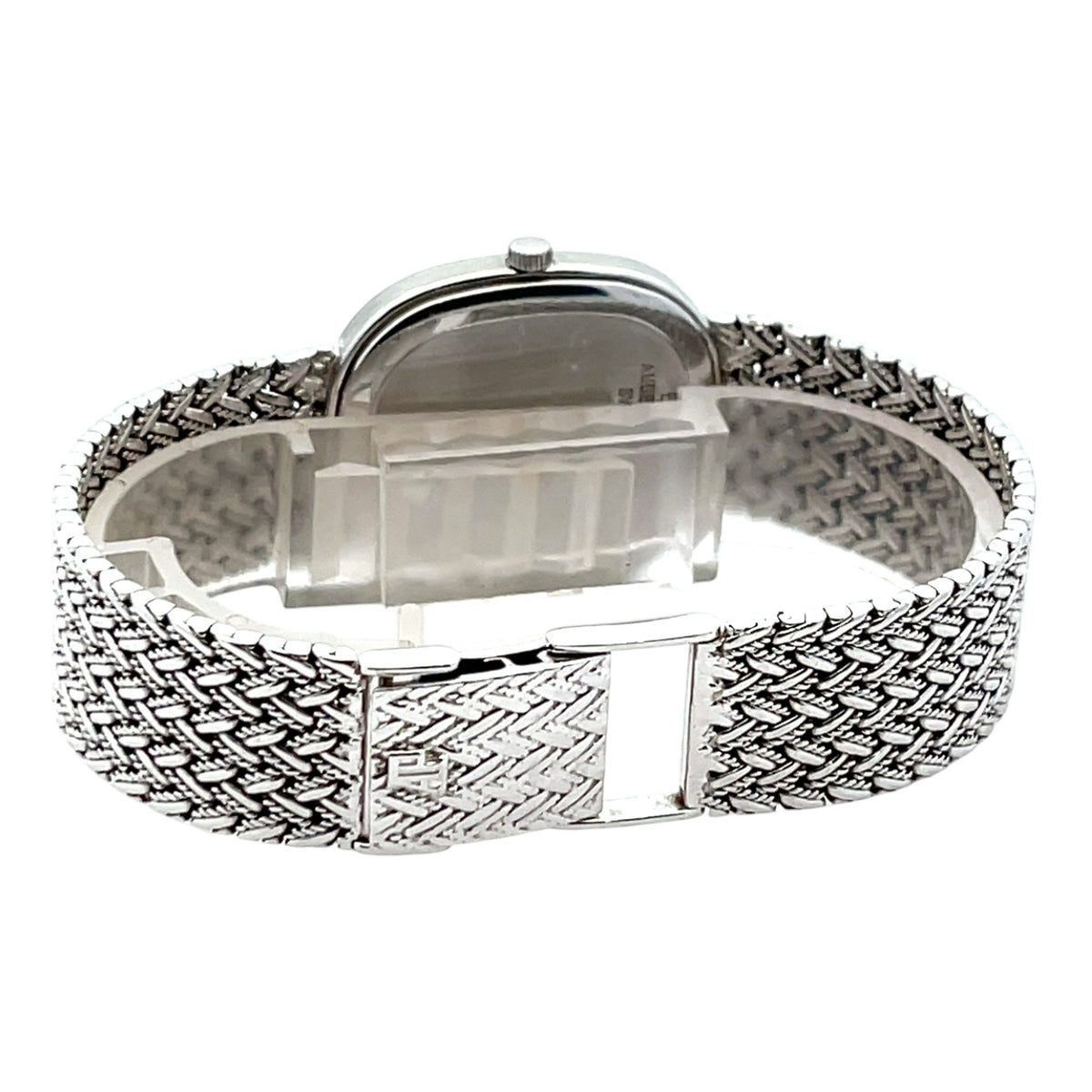 Audemars Piguet Vintage 14653BC White Gold Silver Diamond Dial - Angle View by Audemars Piguet