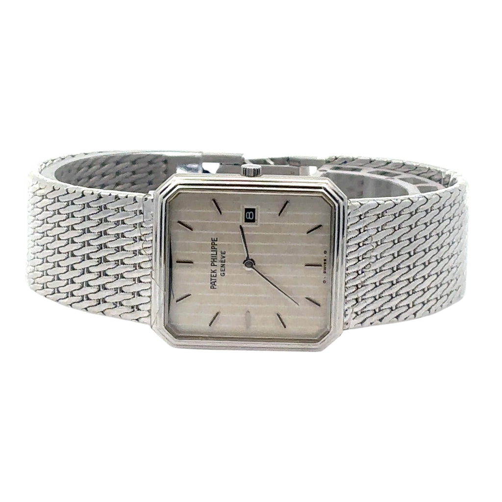 Patek Philippe Golden Ellipse 3773 18K White Gold White Dial - Side View by Patek Philippe