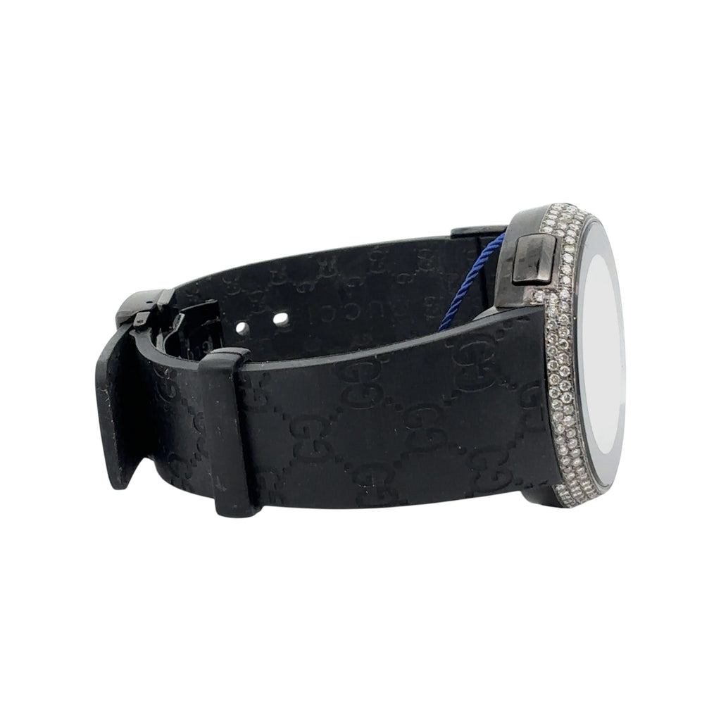 Gucci I-Gucci 114207 Diamond Bezel Black Dial - Case Back View by Gucci