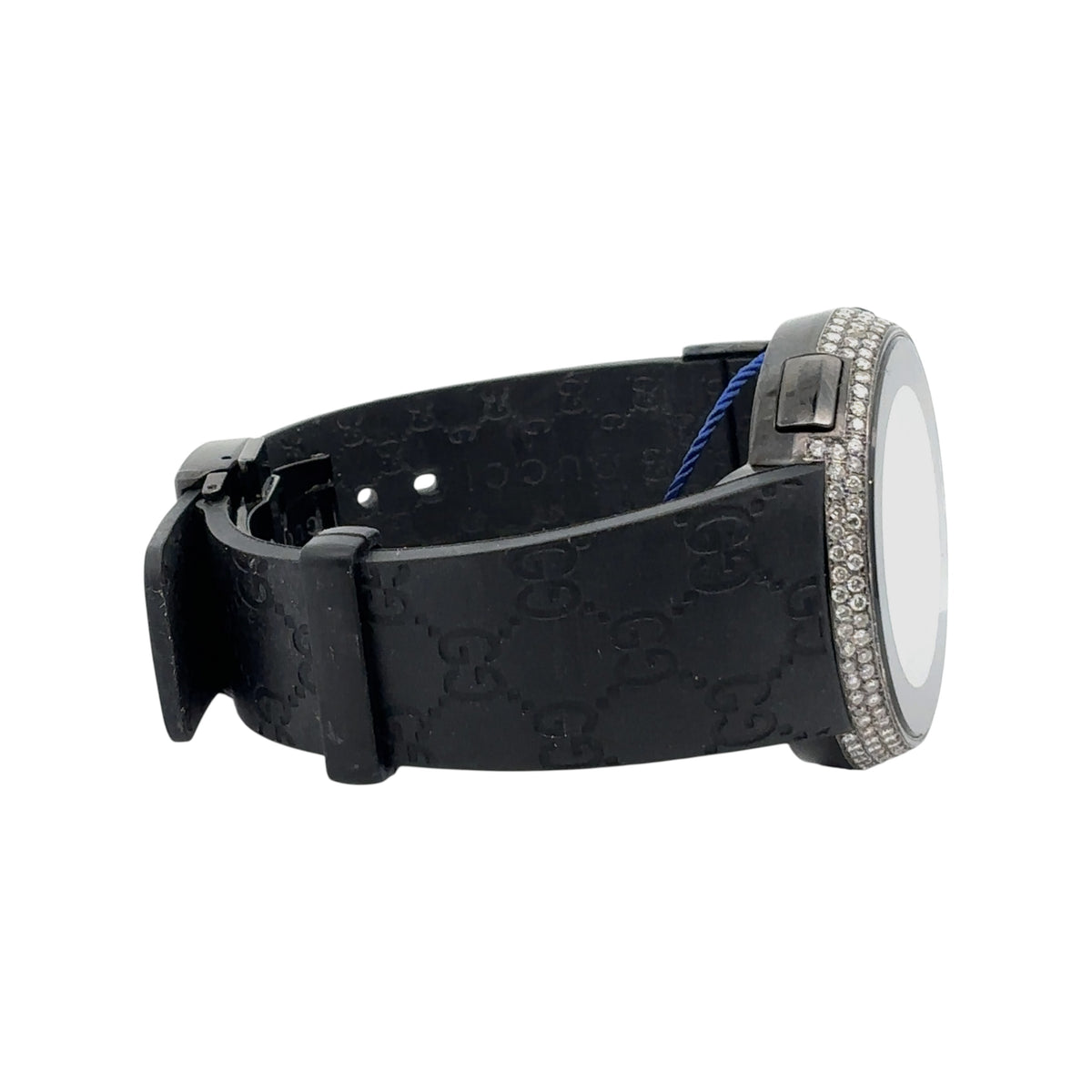 Gucci I-Gucci 114207 Diamond Bezel Black Dial - Case Back View by Gucci