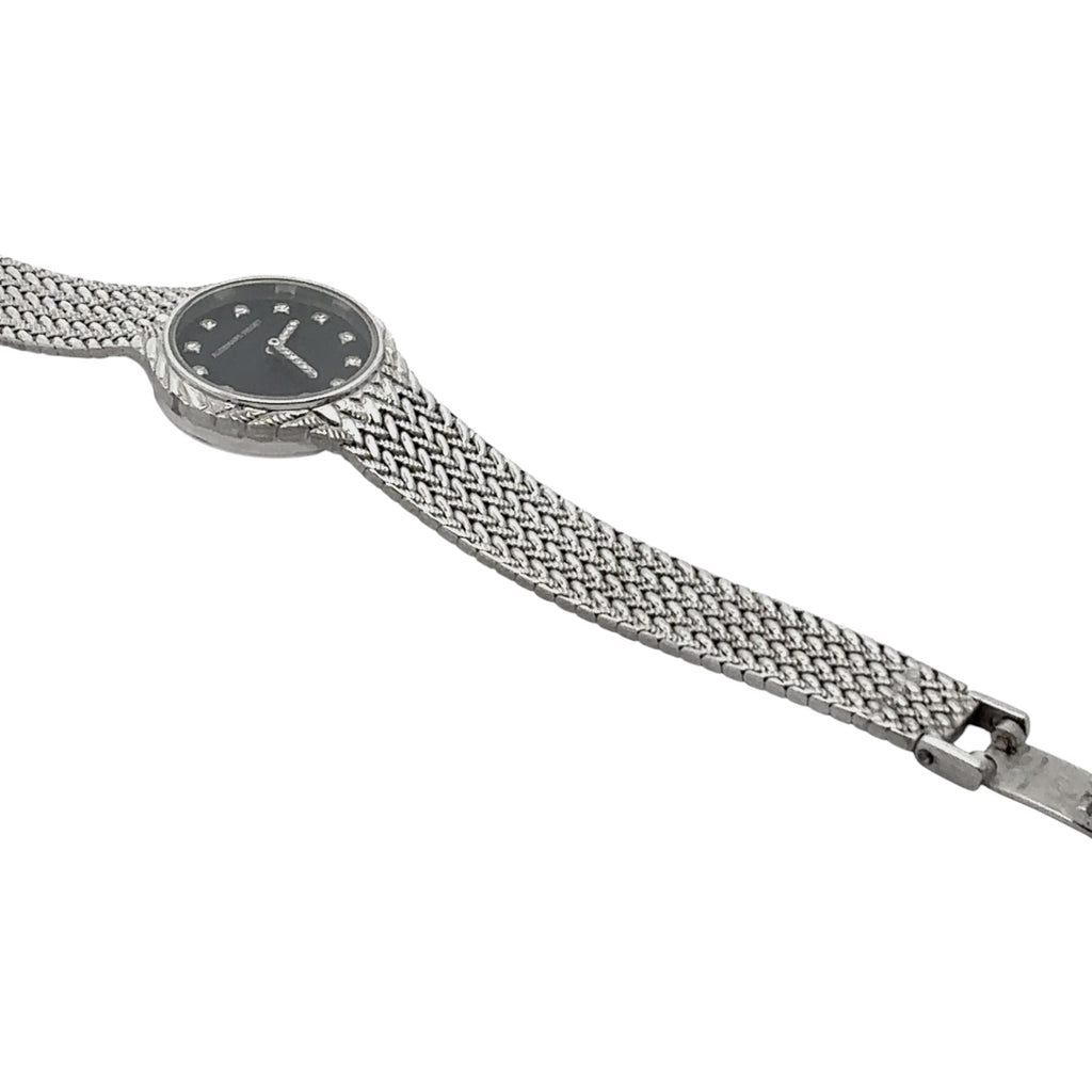 Audemars Piguet Cobra 18k White Gold 22mm Black Diamond Dial - Case Back View by Audemars Piguet