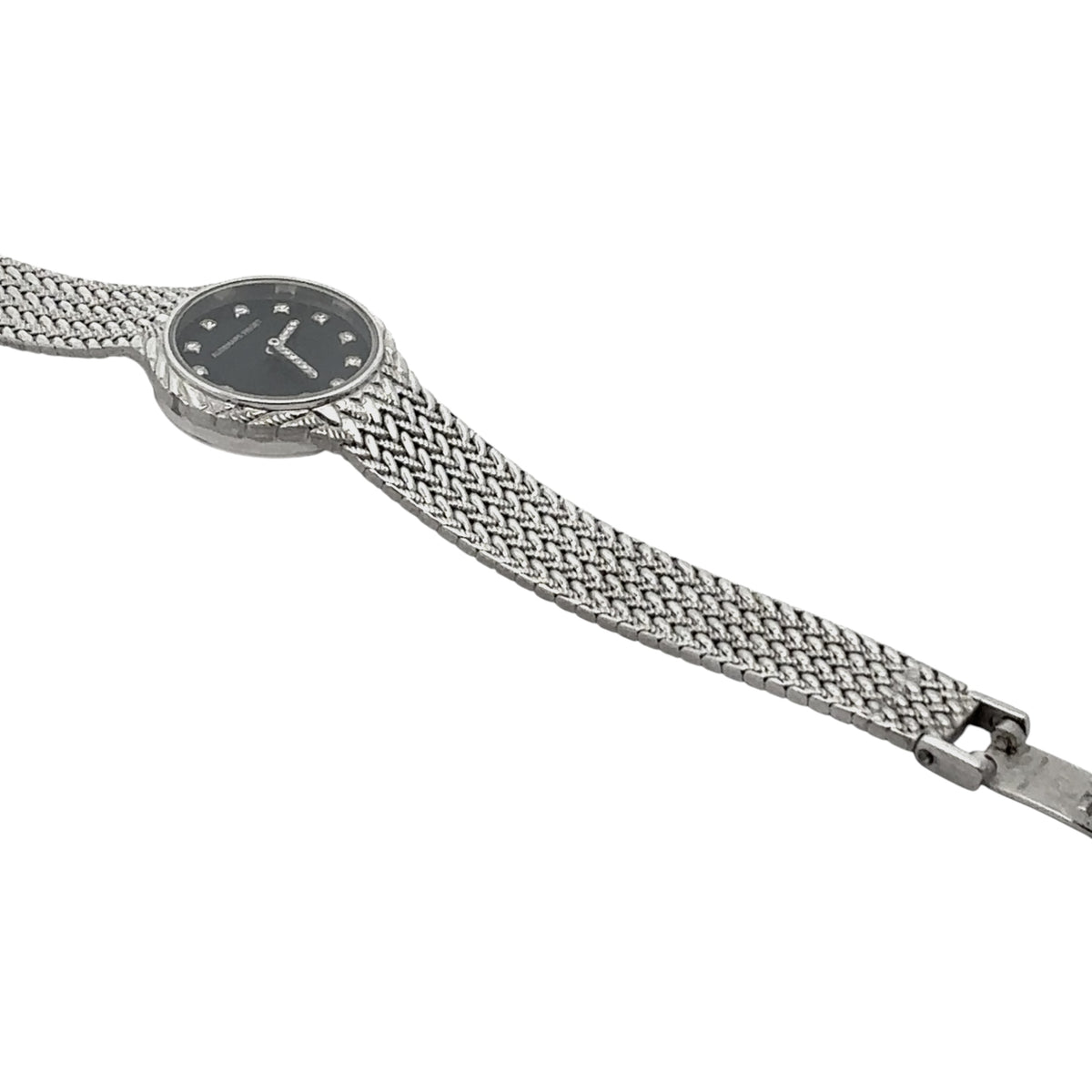Audemars Piguet Cobra 18k White Gold 22mm Black Diamond Dial - Case Back View by Audemars Piguet