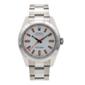 Rolex Milgauss 116400 Stainless Steel White Dial - Front View by Rolex