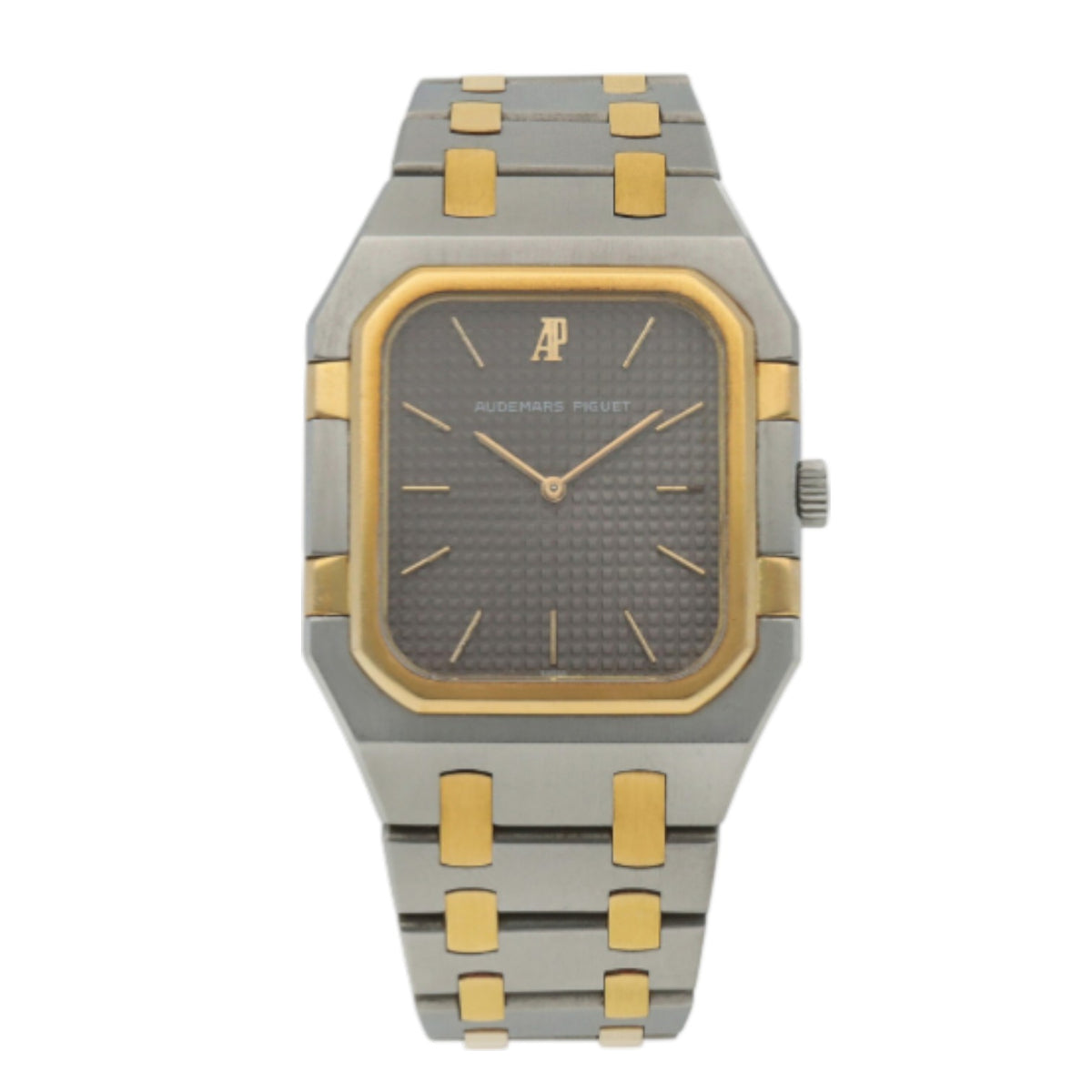 Audemars Piguet Royal Oak 6005SA Two-Tone Grey Dial - Front View by Audemars Piguet