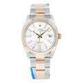 Rolex Datejust 36 126201 Two-Tone Rose Gold Silver Motif Dial - Front View by Rolex