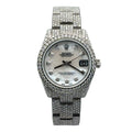 Rolex Datejust 31 178240 MOP Diamond Dial Diamond Bezel - Front View by Rolex
