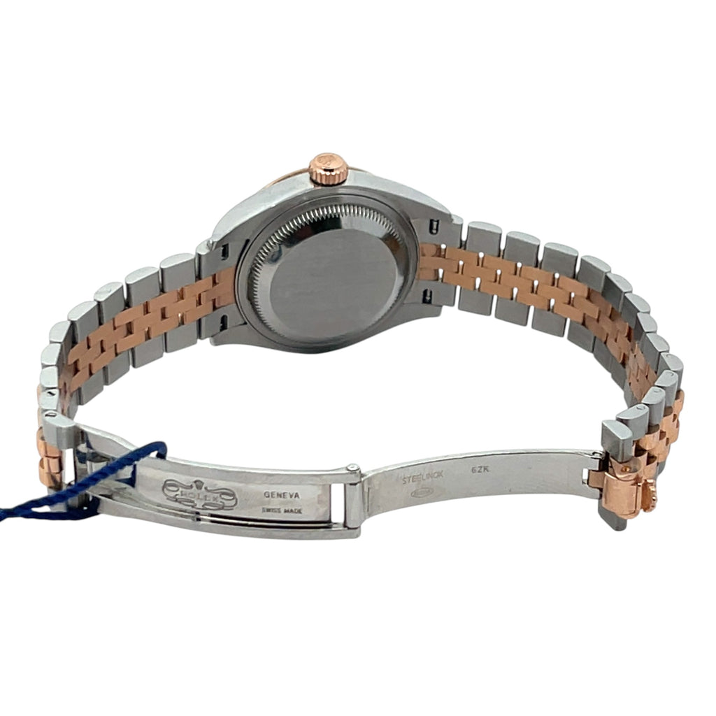 Rolex Datejust 279171 Two-Tone Rose Gold MOP Diamond Dial - Angle View by Rolex