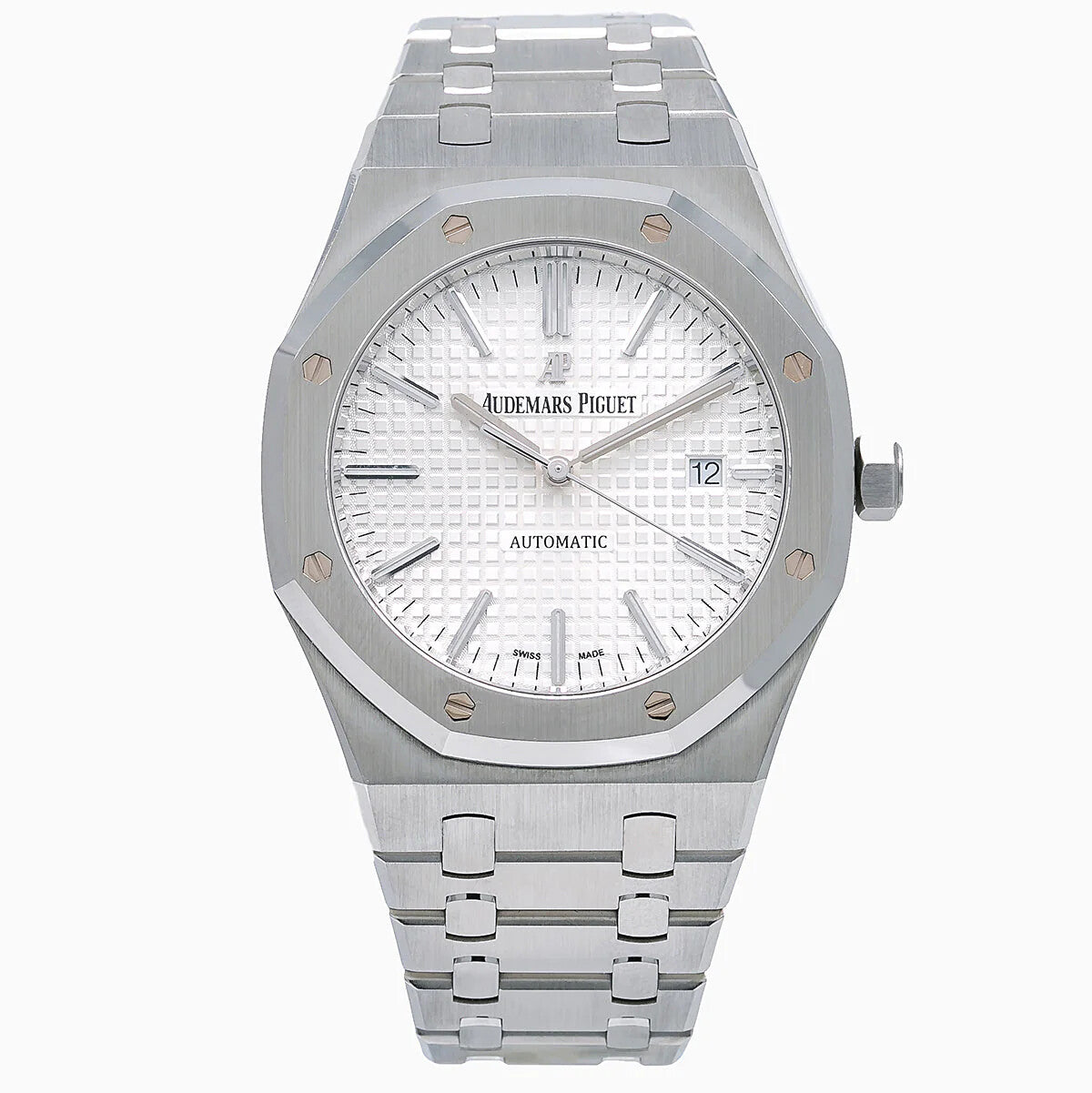 Audemars Piguet Royal Oak 15400ST Steel White Dial - Front View by Audemars Piguet