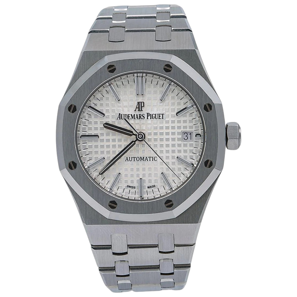 Audemars Piguet Royal Oak Selfwinding 15450ST White Dial - Front View by Audemars Piguet