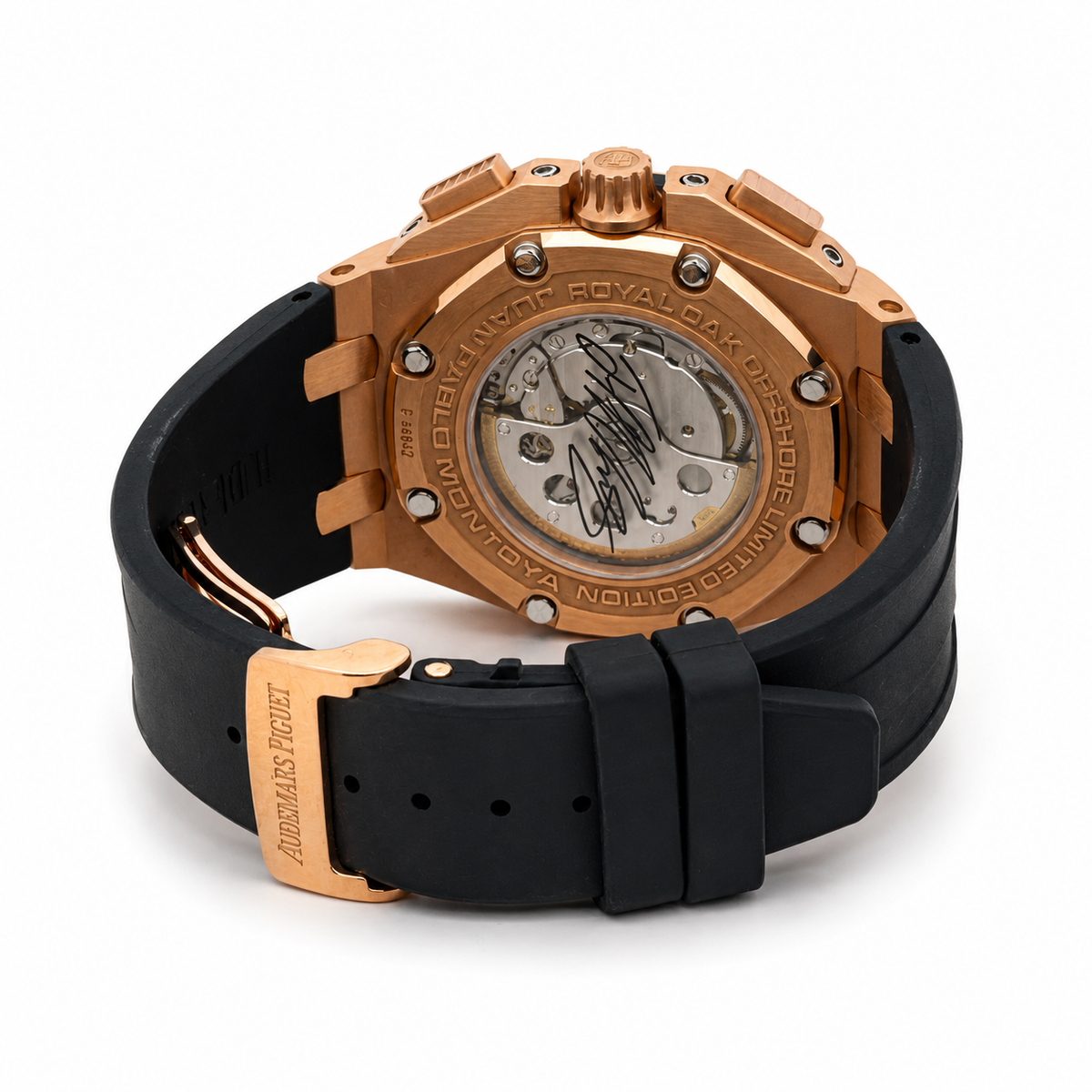 Audemars Piguet Royal Oak Offshore Montoya 26042RO Rose Gold Black Dial - Side View by Audemars Piguet