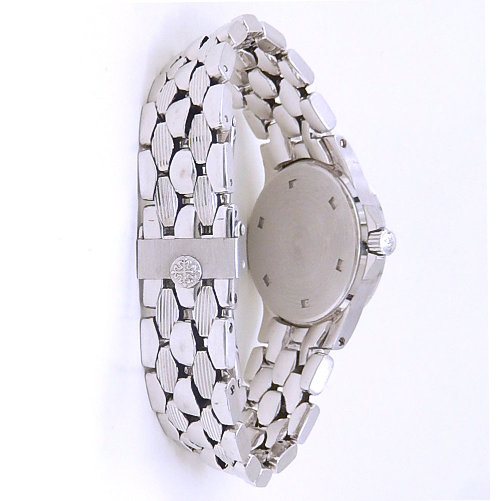 Patek Philippe Neptune 4881/110G 18k White Gold Mother of Pearl Dial - Case Back View by Patek Philippe