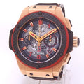 Hublot King Power Boston Strong 18k Rose Gold Skeleton Dial - Front View by Hublot
