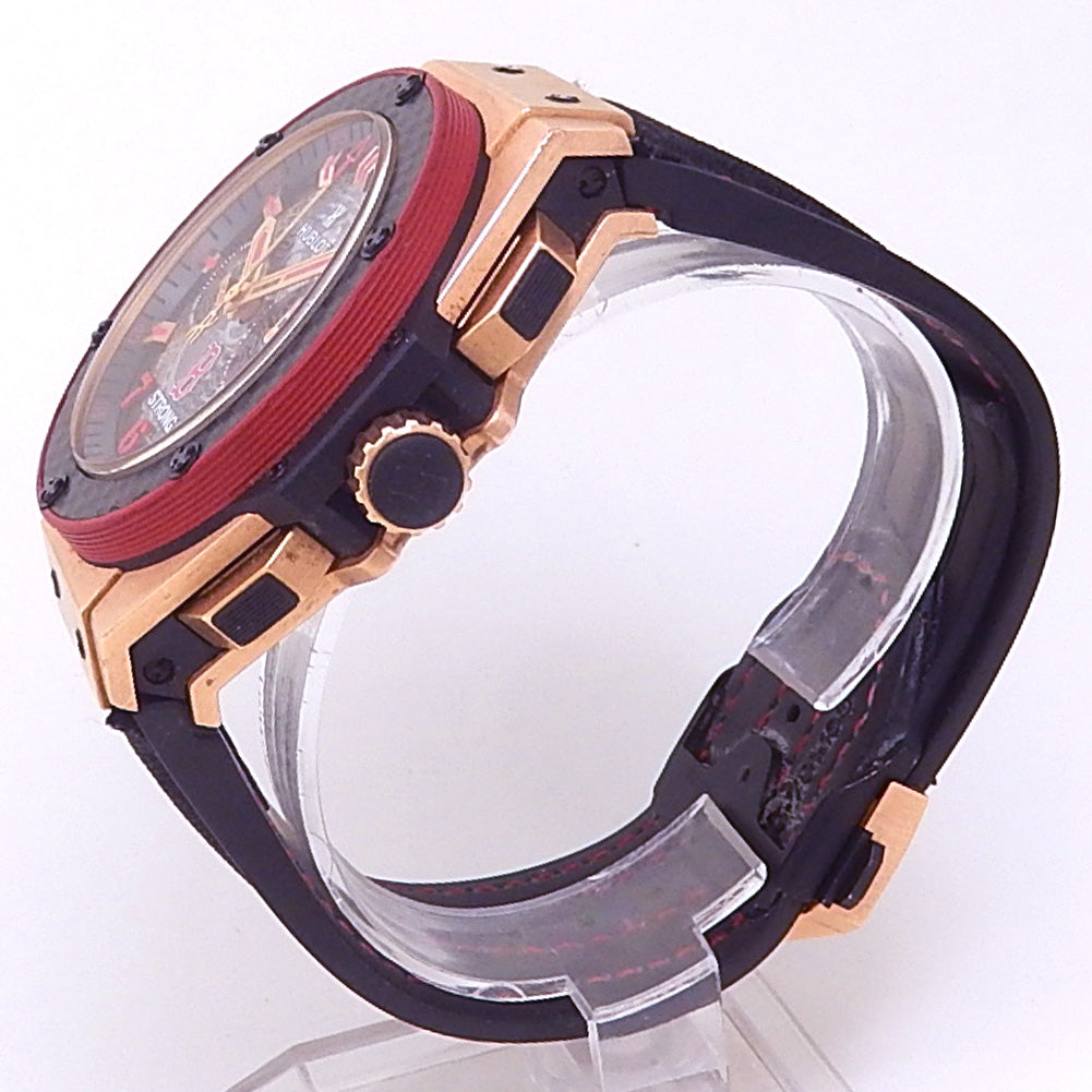 Hublot King Power Boston Strong 18k Rose Gold Skeleton Dial - Angle View by Hublot