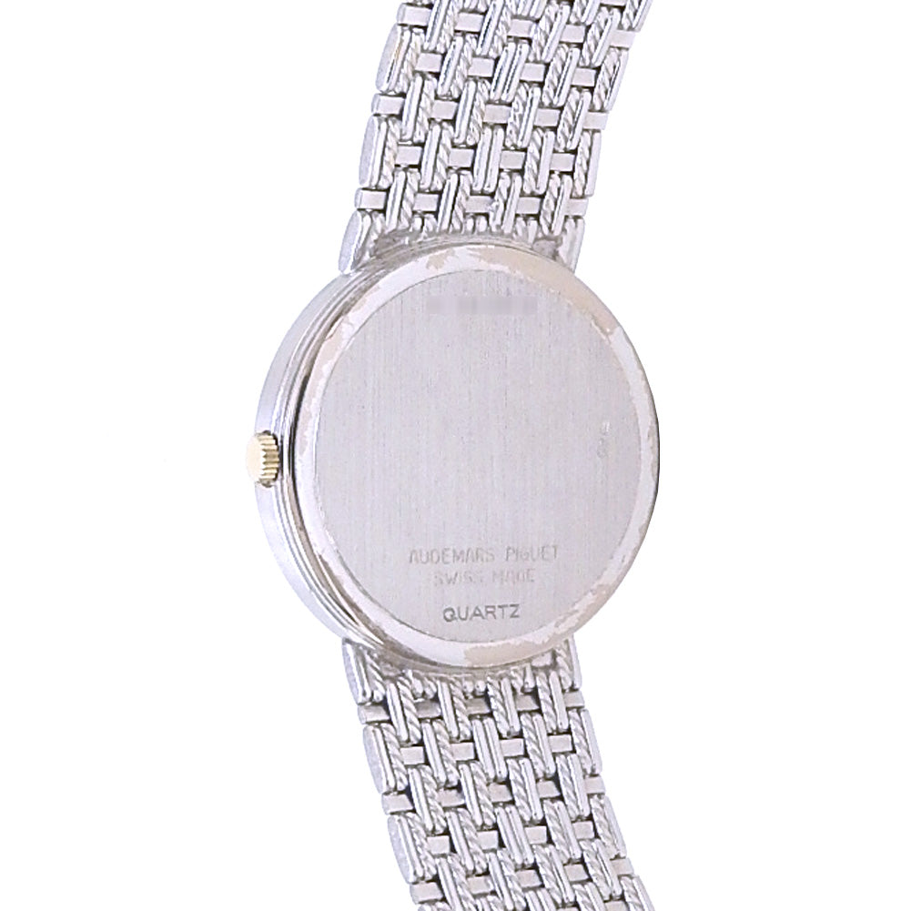 Audemars Piguet Vintage 56301BC 18k White Gold Black Diamond Pave Dial - Wrist / Lifestyle View by Audemars Piguet