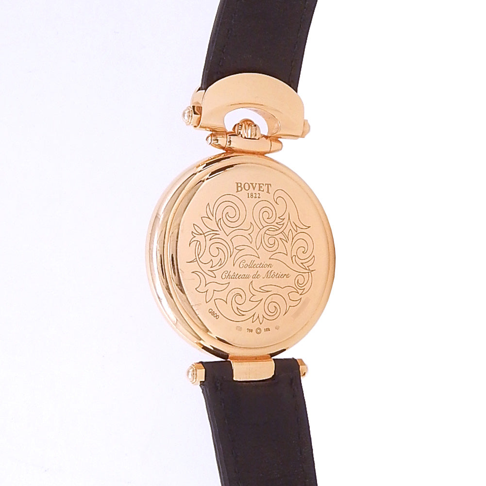 Bovet Collection Chateau de Motiers G800 18k Rose Gold Diamonds Pave - Wrist / Lifestyle View by Bovet