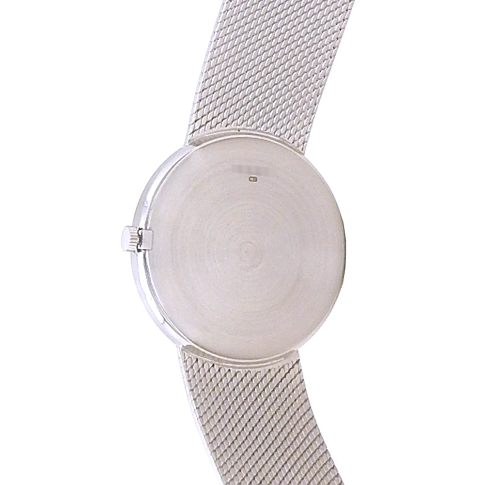 Audemars Piguet Vintage Ultra-Thin 18k White Gold Black Diamond Dial - Wrist / Lifestyle View by Audemars Piguet