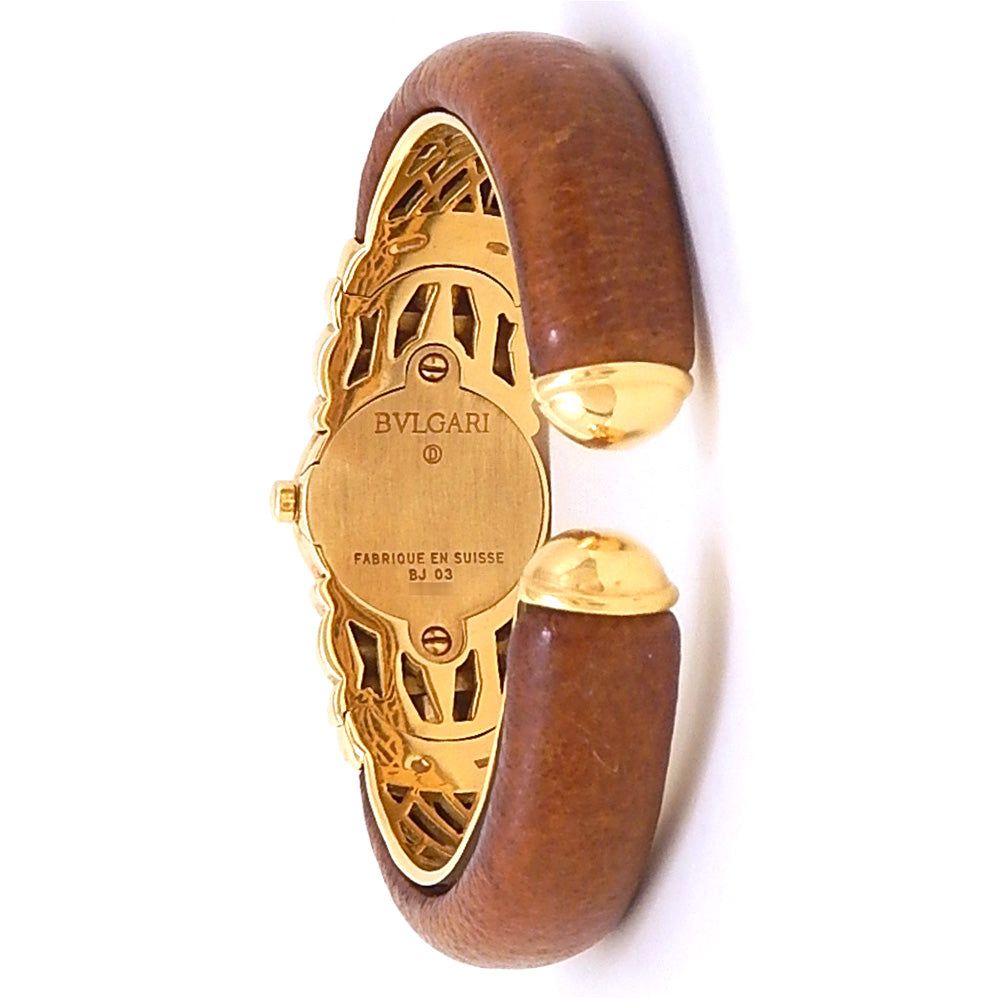Bvlgari Antalia BJ03 18k Yellow Gold White Dial - Case Back View by Bvlgari
