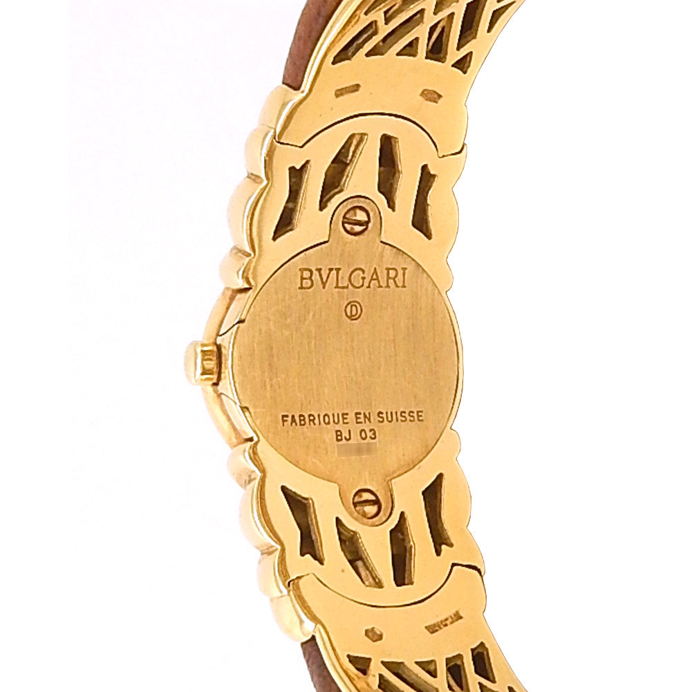 Bvlgari Antalia BJ03 18k Yellow Gold White Dial - Wrist / Lifestyle View by Bvlgari