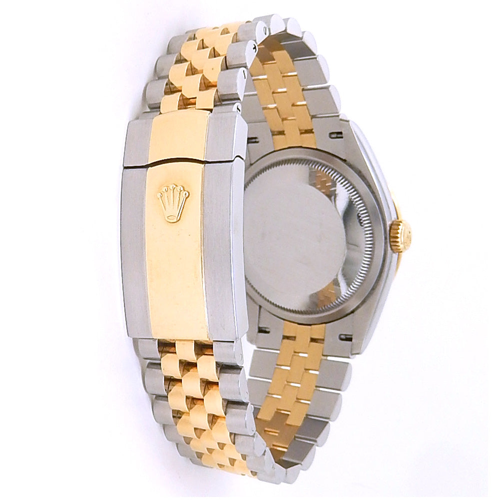 Rolex Datejust 126283RBR Yellow Gold Steel White Dial - Case Back View by Rolex