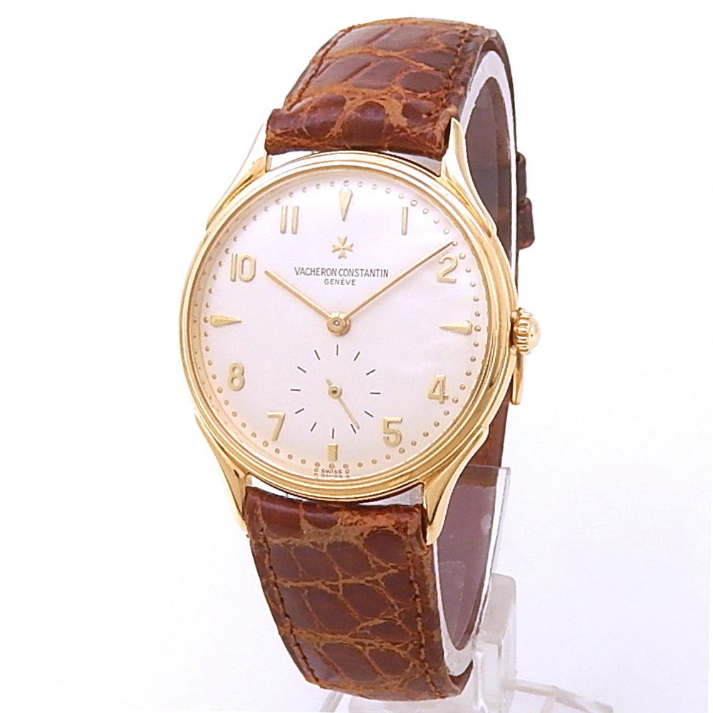 Vacheron Constantin Vintage 92239 18k Yellow Gold Silver Dial - Front View by Vacheron Constantin
