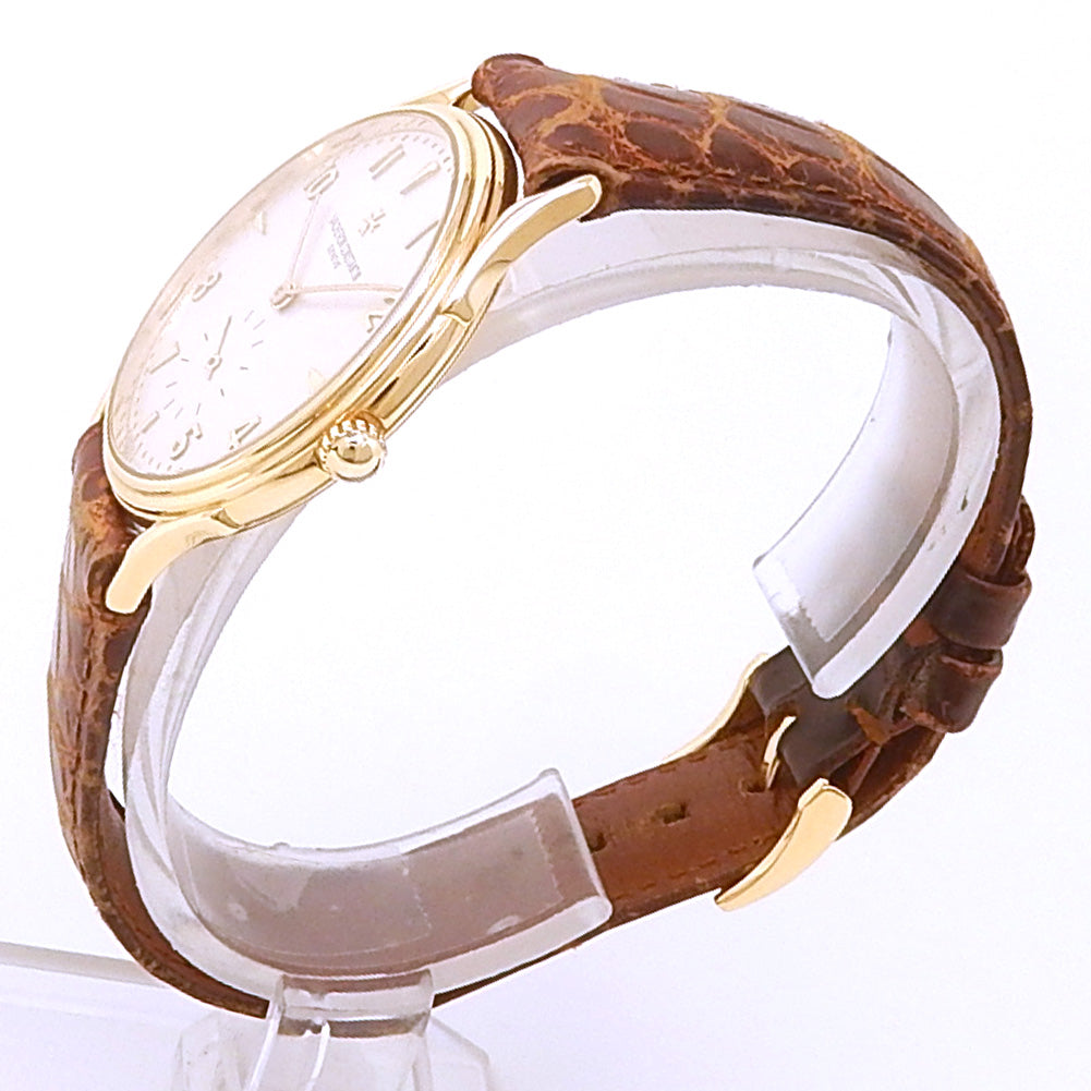 Vacheron Constantin Vintage 92239 18k Yellow Gold Silver Dial - Angle View by Vacheron Constantin