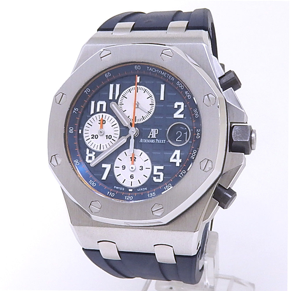 Audemars Piguet Royal Oak Offshore 26470ST Stainless Steel Blue Dial - Front View by Audemars Piguet