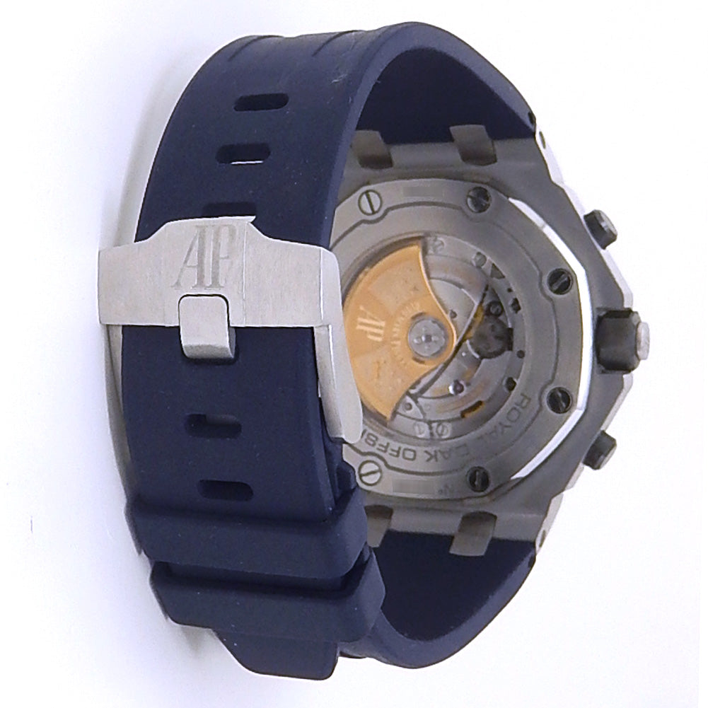 Audemars Piguet Royal Oak Offshore 26470ST Stainless Steel Blue Dial - Case Back View by Audemars Piguet