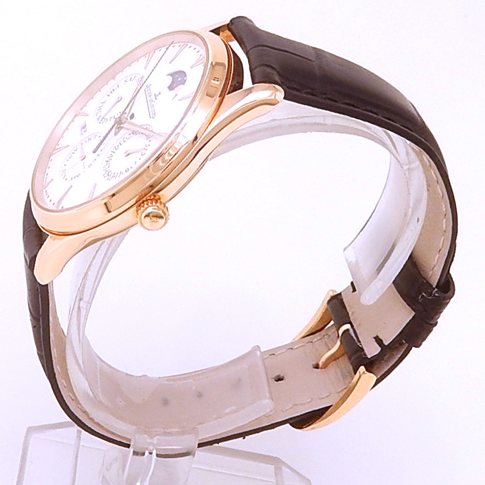 Jaeger-LeCoultre Master Ultra Thin Perpetual Calendar Q1302520 Rose Gold Beige Dial - Angle View by Jaeger-LeCoultre