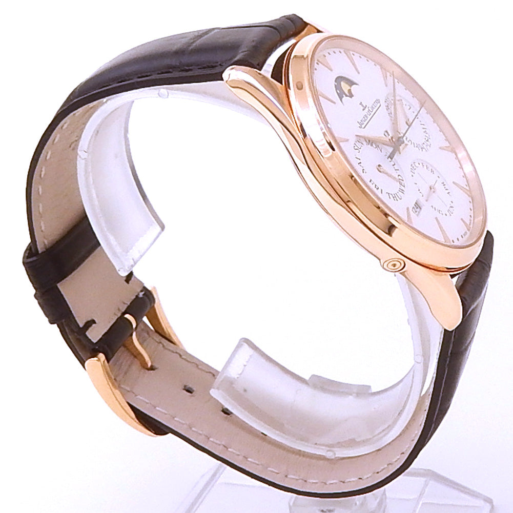 Jaeger-LeCoultre Master Ultra Thin Perpetual Calendar Q1302520 Rose Gold Beige Dial - Side View by Jaeger-LeCoultre