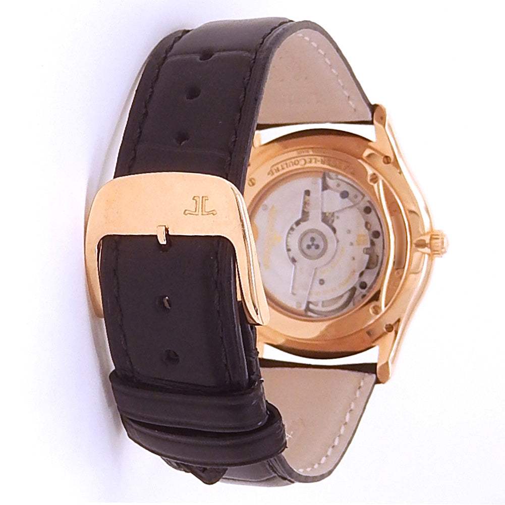 Jaeger-LeCoultre Master Ultra Thin Perpetual Calendar Q1302520 Rose Gold Beige Dial - Case Back View by Jaeger-LeCoultre